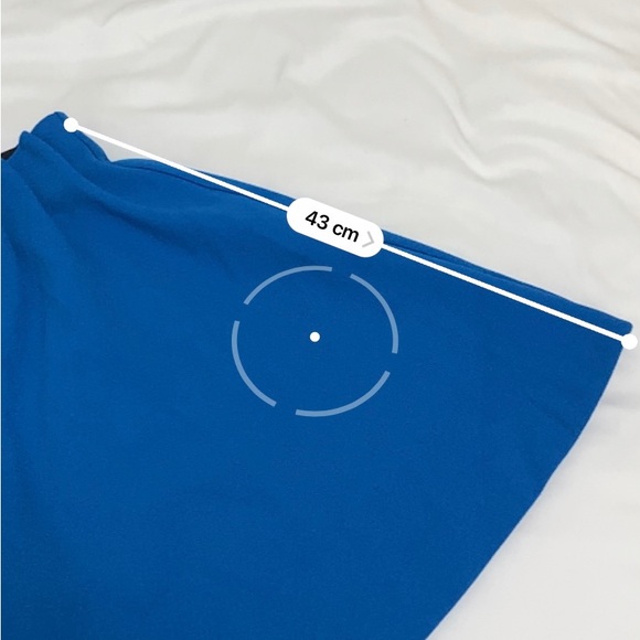 H&M Blue Circle Skirt with Paperbag Ruffle Waist - Picture 4 of 4